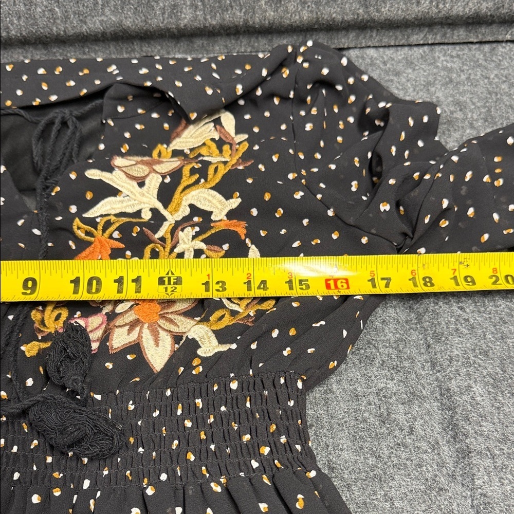 Russtydustty Elegant Black Floral Long Sleeve Dress - Picture 5 of 6